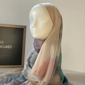 شالة شيفون معرق