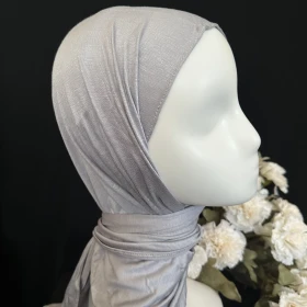 حجاب مثلث كويتي قطن سادة سكني