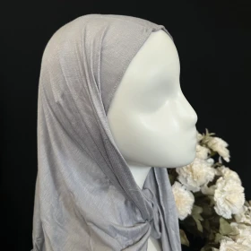 حجاب مثلث كويتي قطن سادة سكني